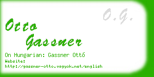 otto gassner business card